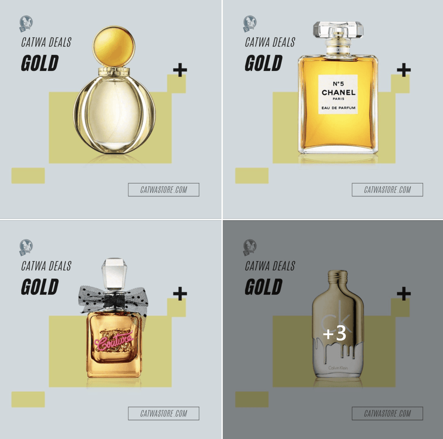 عطور ذهبية اللون