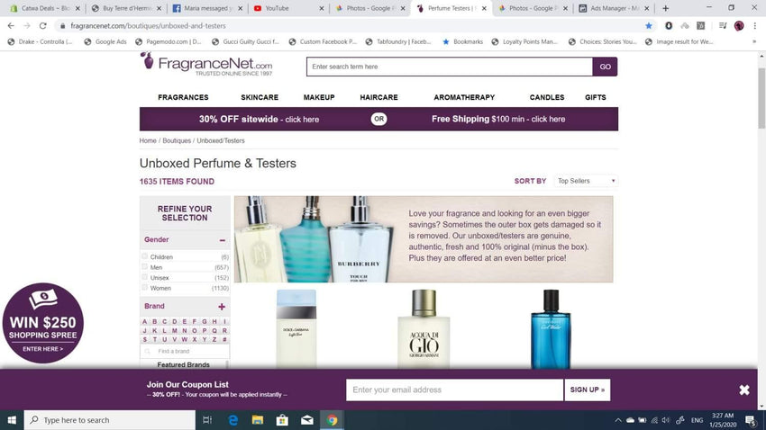 Is there many un-boxed perfumes in the market?