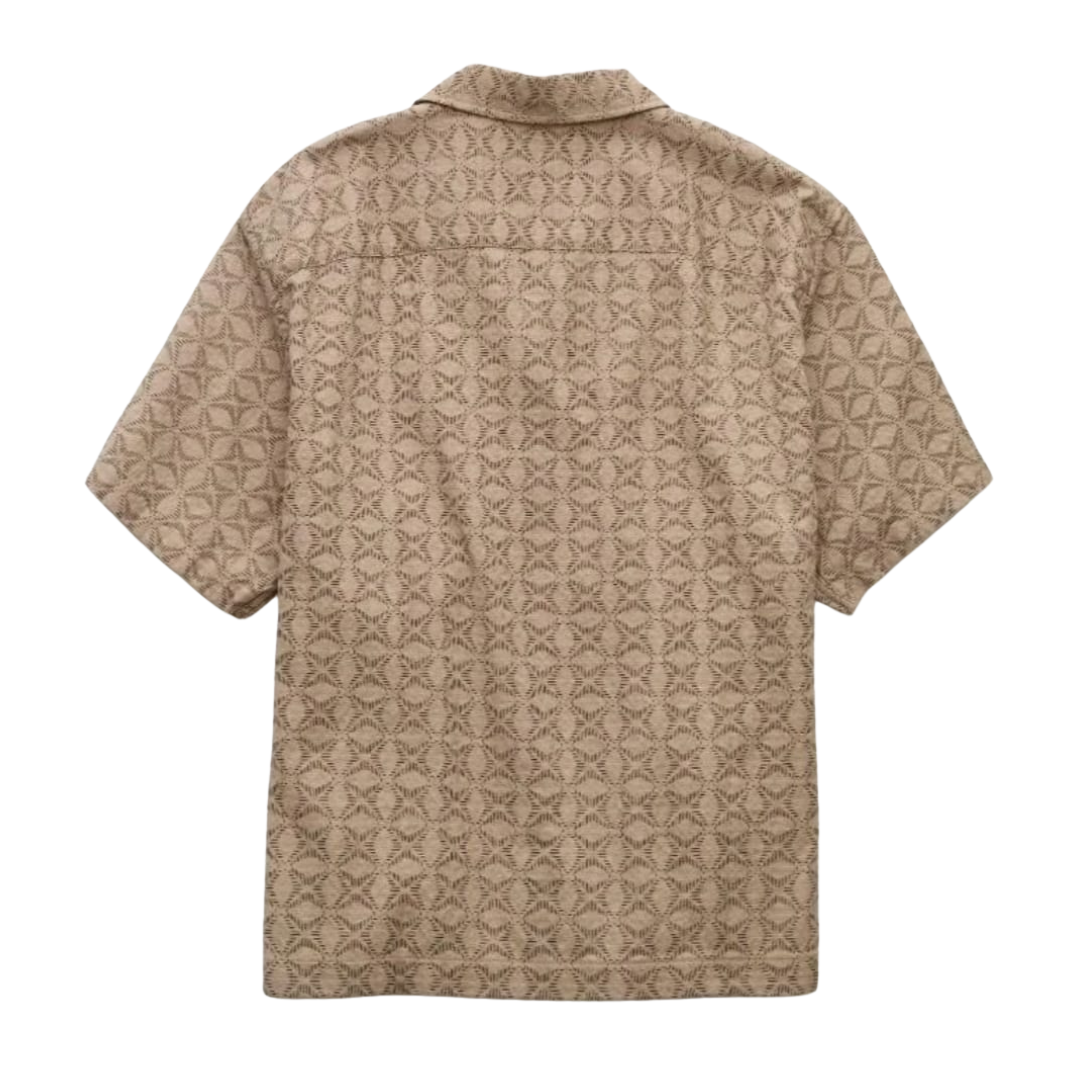 American Eagle Poolside Printed Button-Up Shirt