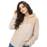 تونيك نسائي واسع من ترينديول، مخطط بخيوط، مقاس كبير، نمبرالموديل TCTSS25UK00003، تونيك محتشم