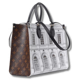 LOUIS VUITTON X FORNASETTI Calfskin Architettura Onthego MM Black White Catwa Deals - كاتوا ديلز | Perfume online shop In Egypt