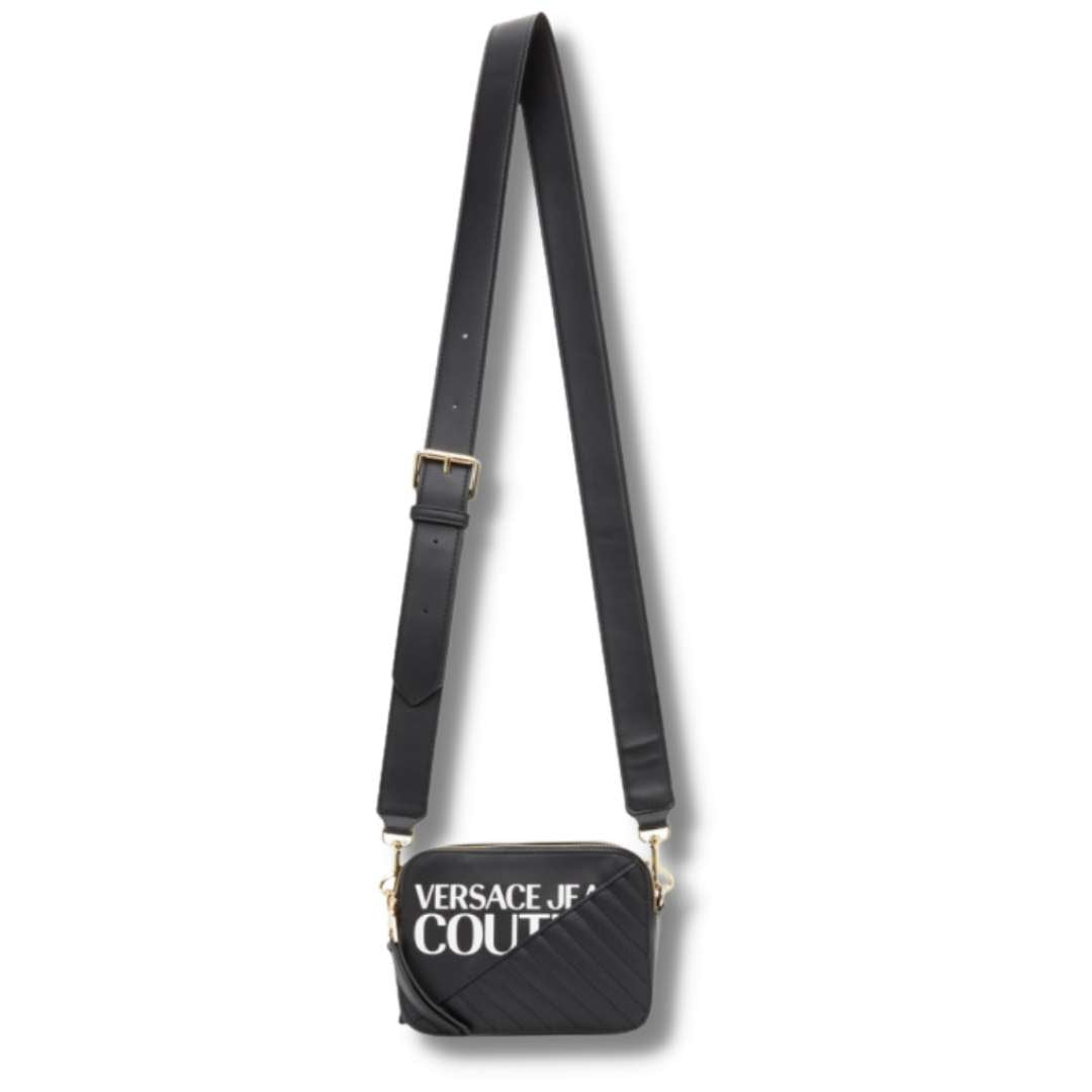 Versace Jeans Couture Black Half-Quilted Camera Shoulder Bag Catwa Deals - كاتوا ديلز | Perfume online shop In Egypt