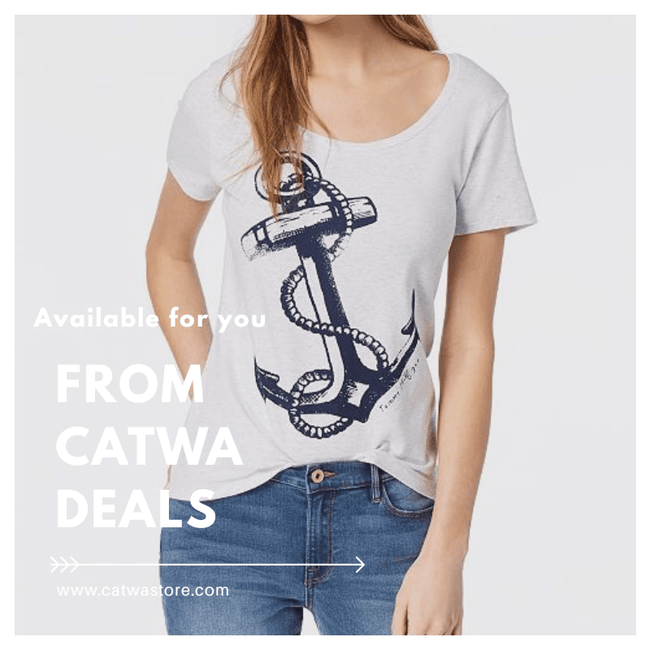 Tommy Hilfiger Anchor-Print T-Shirt Catwa Deals - كاتوا ديلز | Perfume online shop In Egypt